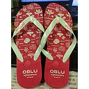Female Red Flip-Flops, PE Bottom+ PVC Surface, Size 33