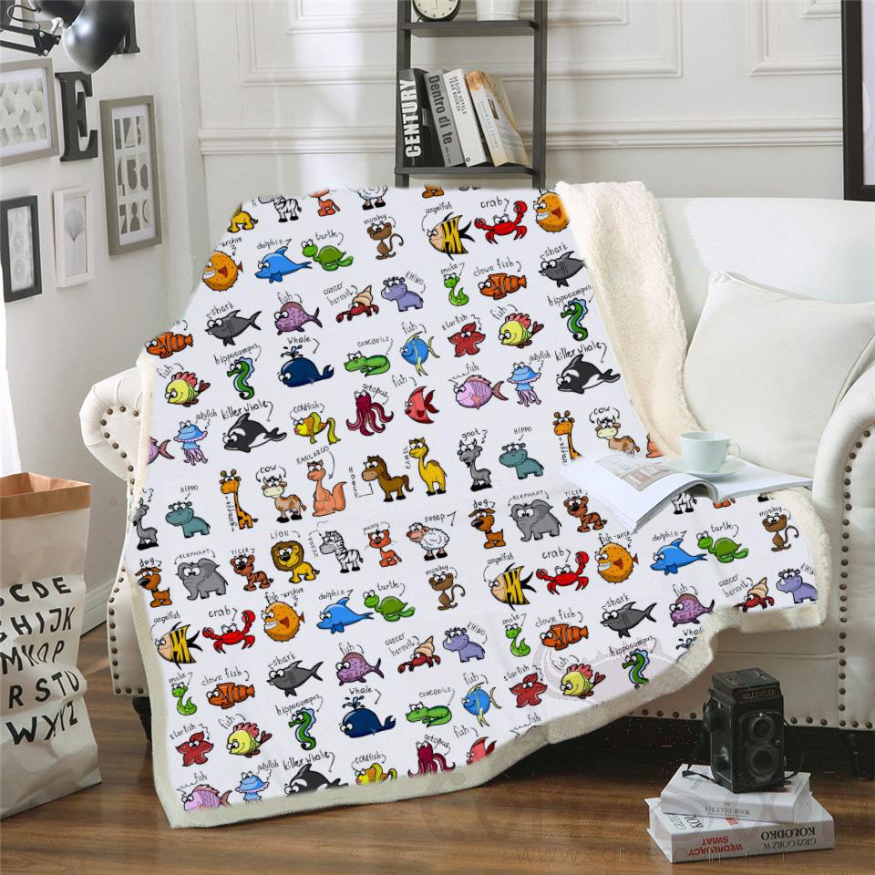 Cartoon Blanket, Crystal Velvet, 150*130cm