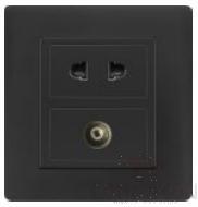 Half 10a 2 pole + TV socket