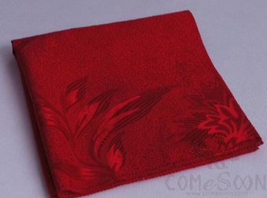 Napkin, L48*W48cm, Bright Red Common Phoenix Tail Flower