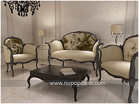 Elegant Valentine's Sofa Set