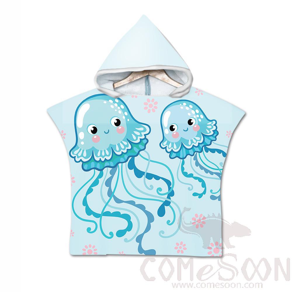 Kid's Cape Beach Towel, Microfiber, 60*80cm