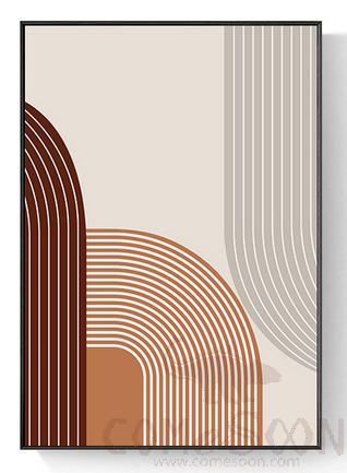 Minimalist Lines Decorative Painting, 100*150cm