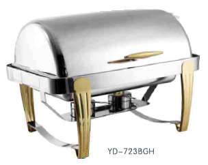 723 Series-Rectangle  Chafng Dish W/ Golden Feet product image