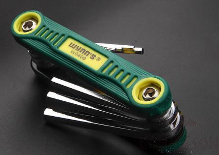 Folding Hex Key  Metric Set 9pcs, Surface Treatment: Polished Chrome
