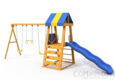 Wood Playground-600*150*250cm, Playground Castle