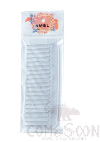 Comb, Plastic, White, 15.5*6cm