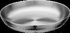 Triple Steel Hammer Stamped Round Vegetable Dish Plate, 201/430 Ss+ Aluminum+ 304 Ss, Φ200×h35mm product image