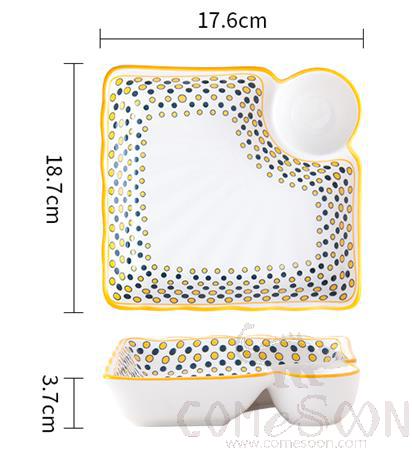 Dumpling Dish / Plate, L18.7*W17.6*H3.7 cm product image