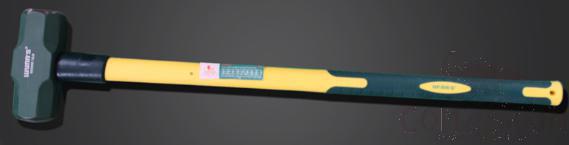 Fiber Handle Sledge Hammer 14lb., Sk-55 High Carbon Steel+ Tpr Shockproof Plastic Coated Handle