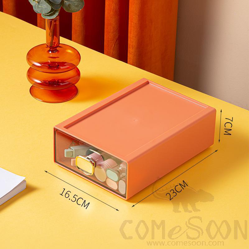 Storage Box Orange-W16.5*L23*H 7cm, PP