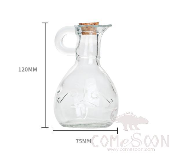 200ML Glass Bottle W/ Wooden Stopper