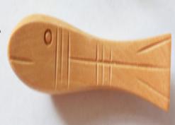 Wooden Fish Chopstick Rack Stand
