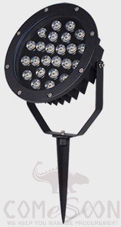 Ground Lights-24w-Red/blue/green/purple Light