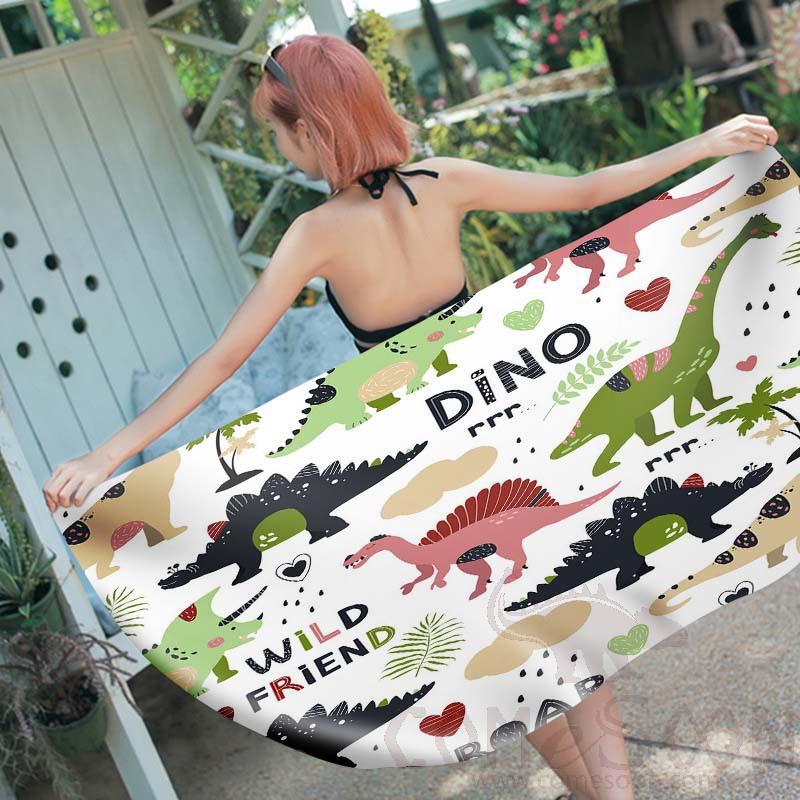Cartoon Beach Towel, Microfiber, 150*70cm