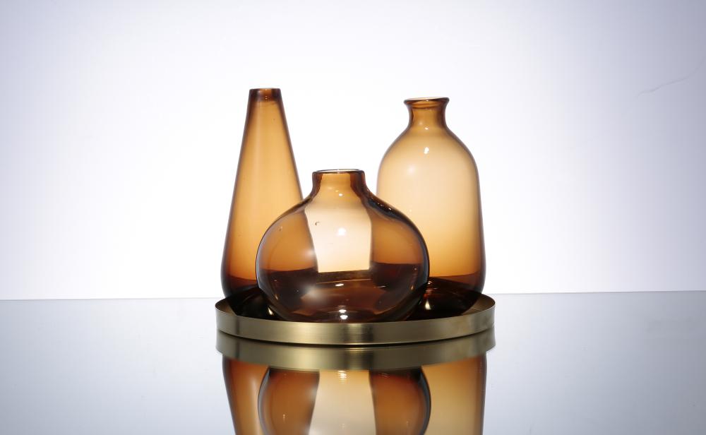 Glass Decorations/glass Vase D20h17cm