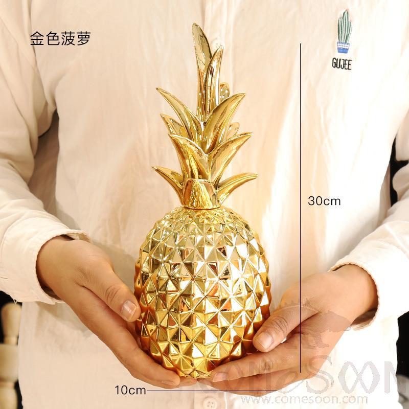 Pineapple Decoration, Gold, Φ10*H30cm product image