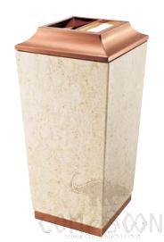 Ash Bucket, Titanium+ Beige Stone, L350 * W350 * H700mm