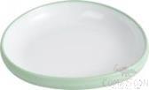 9" Two-Color Rectangular Plate, Light Blue and White, Mf, 233*211*34mm
