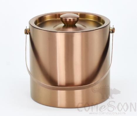 Ice Bucket Copper Color Double Wall 1.6L
