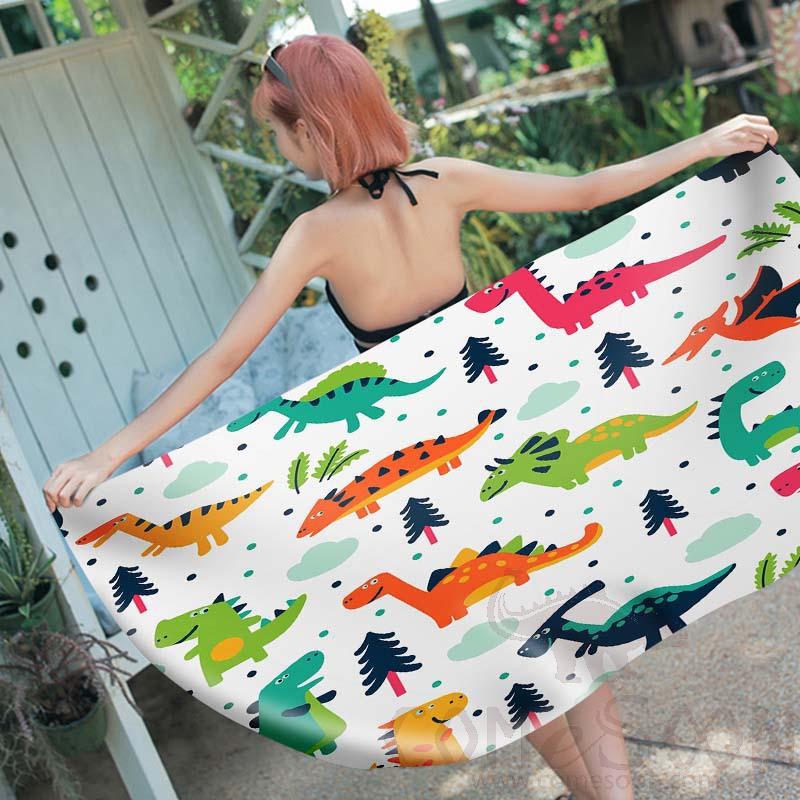 Cartoon Beach Towel, Microfiber, 150*70cm