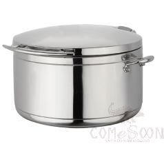 Round Steel Lid Vision Induction Soup Station, 12L