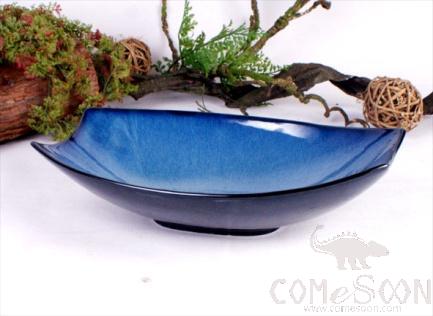Blue Glaze 12" Regal Drum Bowl product image