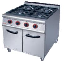 4-Burner Gas Range 800×900×(850+ 70)mm