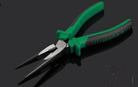 Long Nose Pliers 8", Cr-v Alloy Steel+ PP & Tpr Handle