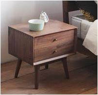 Solid Wood Bedside Table