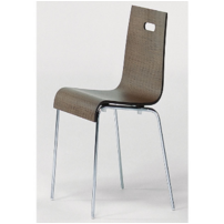 Curved Wood Dining Chair product image