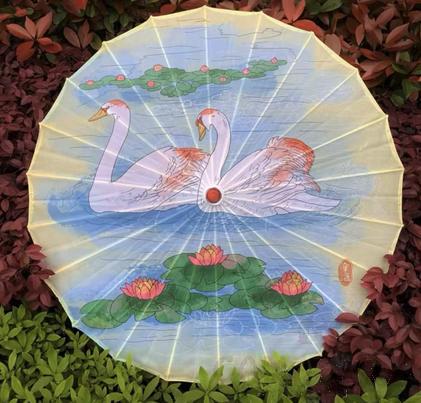 Oil Paper Umbrella, Silk Fabric, 70cm product image