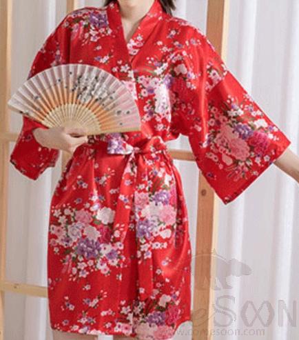 Floral Bathrobe