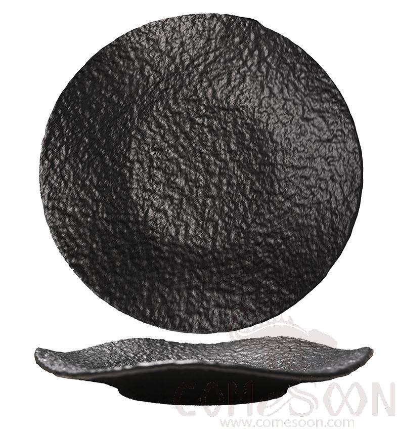 20118 Series 8" Wave Dry Stir Fry Plate - Matt Black product image