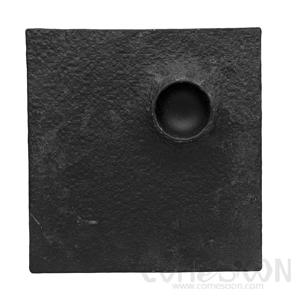 20118 Series 12.25" Siu Mai Square Plate - Matt Black product image