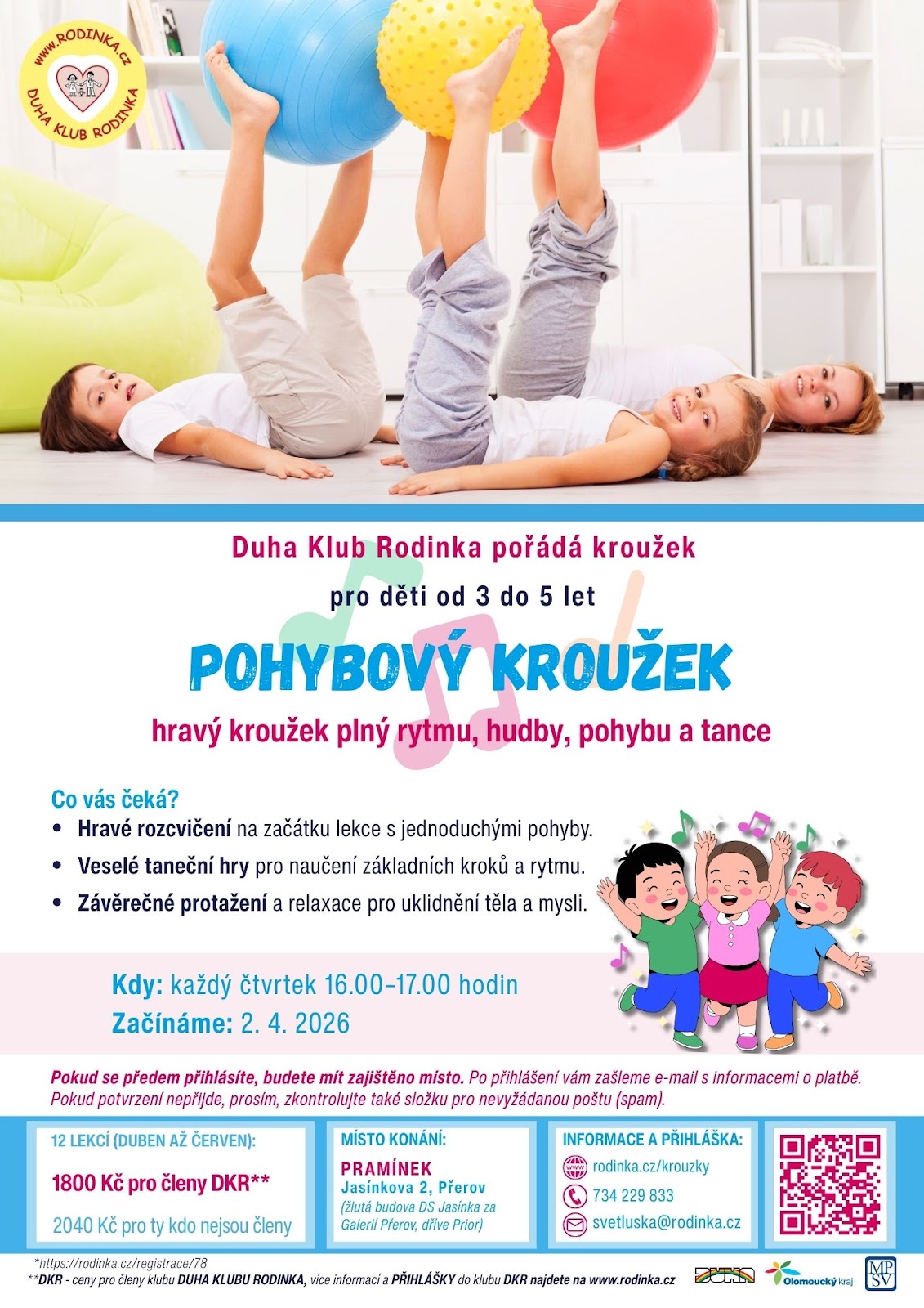 Pohybový kroužek leták