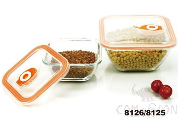 1.0 Liter Square Tempered Glass Crisper