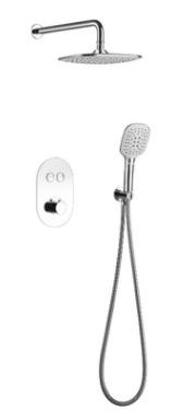 Hidden shower brass