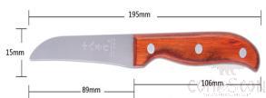 Knife Paring Green 3.5" - 284.hr03.10