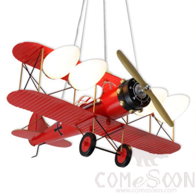Aircraft Pendant Lamp, Red, 33w, 75*58*25cm product image