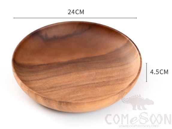 Wooden Plate Φ24*H4.5cm