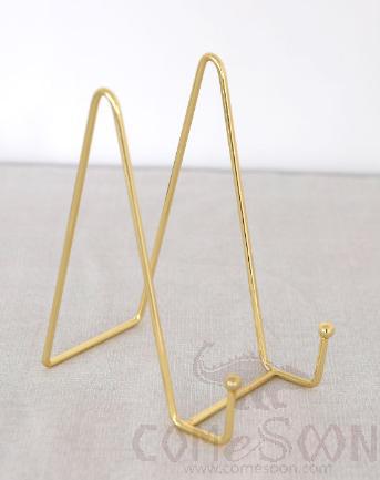 Gold Large N-Shaped Iron Mobile Phone Holder, 11.8 * 7.6 * 15.5cm, Iron