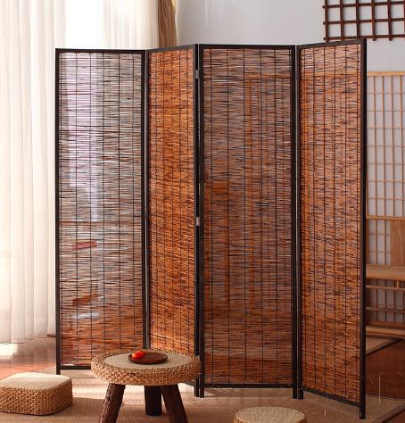 Screen with Black Frame, 180 * 50 * 12cm, Wood