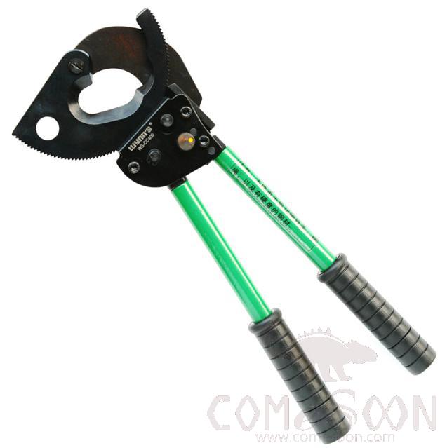 Ratchet Manual Cable Cutter  400mm², Chrome Vanadium Steel+ Rubberized Handle