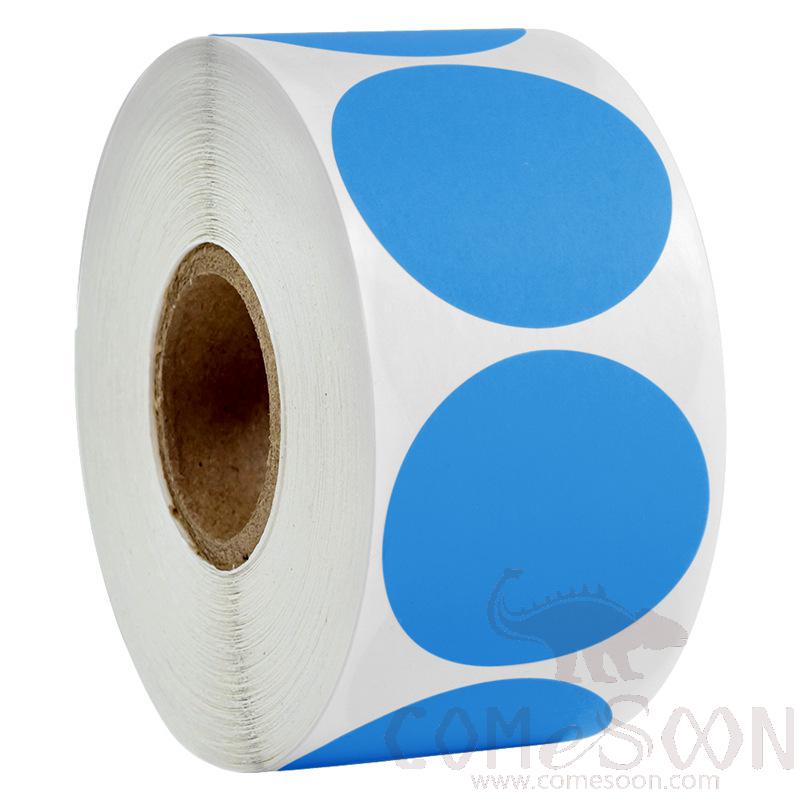Blue Stickers, 500pcs, Ø2.5 cm