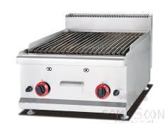 Ag600-Series Hot Sales Counter Top Gas Lava Rock Grill