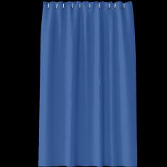Monochrome Cloth Shower Curtain-Dark Blue, Polyester, 180* 180 cm