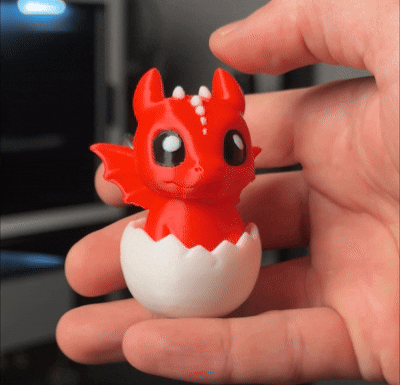 Baby Dragon Clicker Keychain