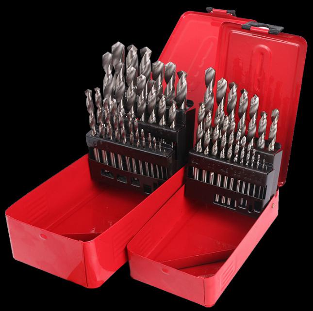 Straight Shank Twist Drill Bit Set 25pcs