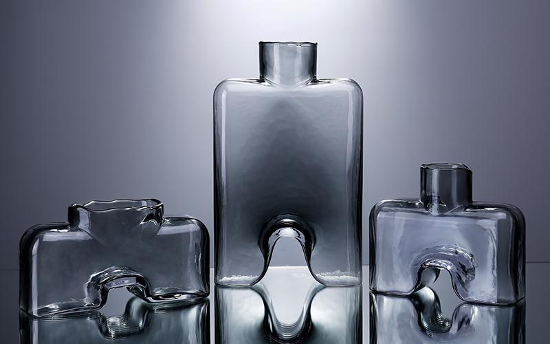 Glass Decorations/glass Vase 18.5*7*15.5cm